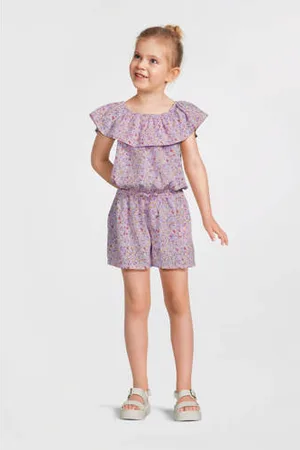 NAME IT KIDS playsuit lila/wit