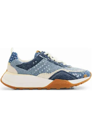 Desigual Sneakers denim blauw