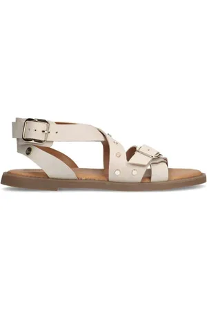 No Stress Leren sandalen ecru