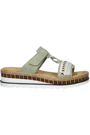 Rieker Slippers lichtgroen
