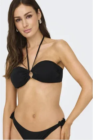 ONLY Voorgevormde strapless bandeau bikinitop ONLJULIETTA
