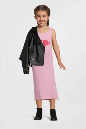 NAME IT KIDS maxi jurk roze