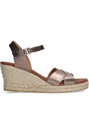 Manfield Leren espadrilles