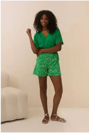 lofty manner Straight high waist casual short
