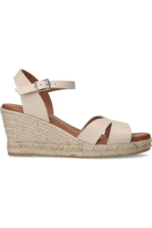 Manfield Suède espadrilles beige