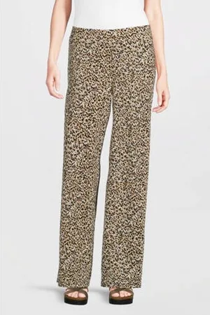 Dreamstar Wide leg high waist casual broek bruin