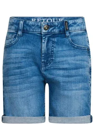 Retour Denim relaxed short dark blue denim