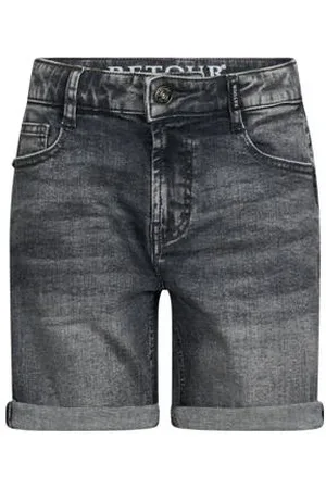 Retour Denim relaxed short grey denim