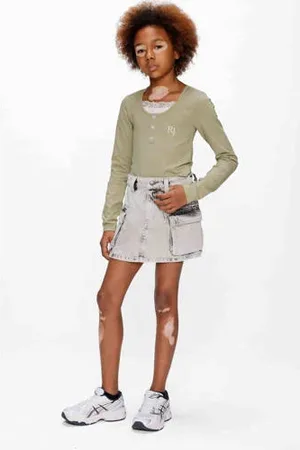 Retour Denim spijkerrok grey denim
