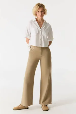 Cup of Joe denim Low waist wide leg jeans