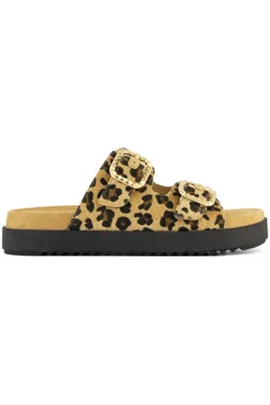 Graceland Slippers met panterprint