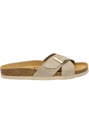 Nelson Suède slippers beige