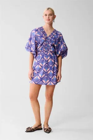 SHOEBY Korte jurk paars