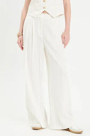 Cache Cache Wide leg regular waist pantalon