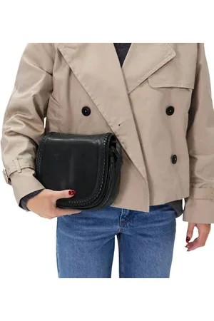 Manfield Leren crossbody tas