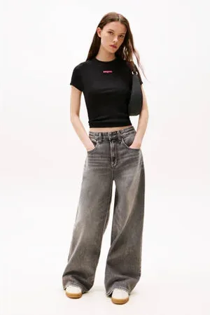 Tommy Hilfiger Cropped top rib gebreid