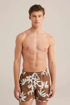 WE Fashion Zwemshort bruin