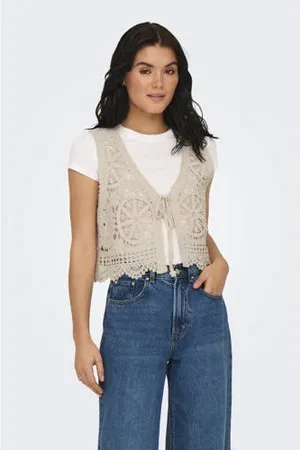 JDY Gebreid vest crochet