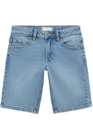 MANGO Denim short medium blue denim