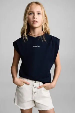 MANGO Denim short ecru