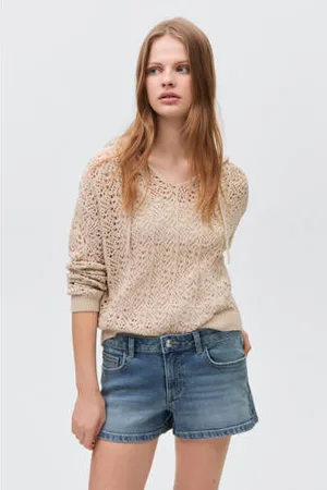 MANGO Denim short