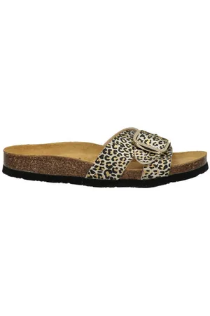 Nelson Slippers met panterprint