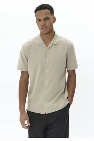 Matinique Regular fit overhemd beige