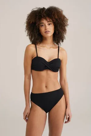 WE Fashion High waist bikinibroekje zwart