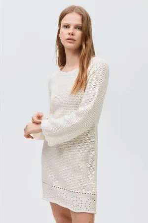 MANGO Korte jurk gebreid