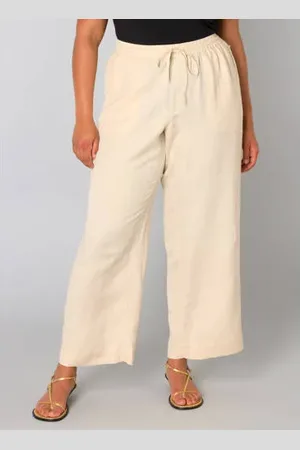 Yest Linnen straight high waist casual broek