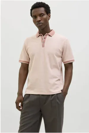 JACK & JONES PREMIUM regular polo roze