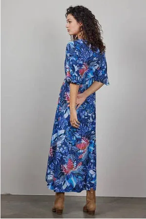 DIDI Overslagjurk Long dress Lani print met all over print