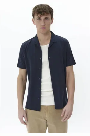 Matinique Regular fit overhemd donkerblauw