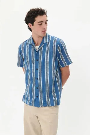 Matinique Regular fit overhemd MAklampo blauw