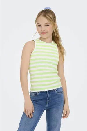 ONLY KIDS GIRL mouwloze top rib gebreid
