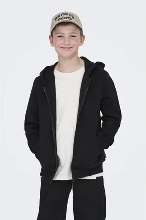 Only & Sons JUNIOR sweatvest zwart