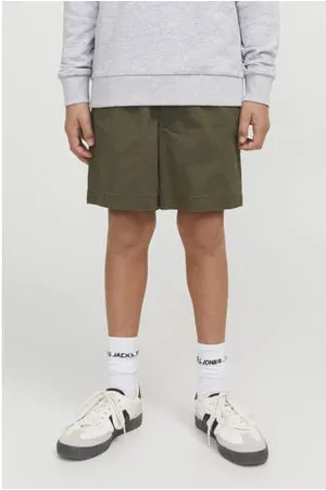 JACK & JONES JUNIOR relaxed casual short olijfgroen
