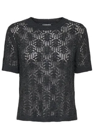 JDY Top zwart gebreid