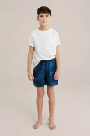 WE Fashion Zwemshort blauw/donkerblauw