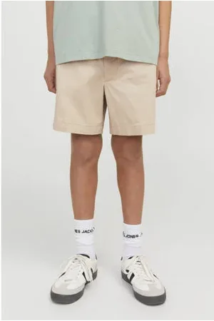 JACK & JONES JUNIOR relaxed casual short ecru