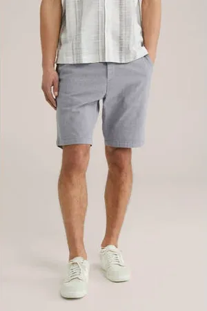 WE Fashion Regular chino short donkerblauw
