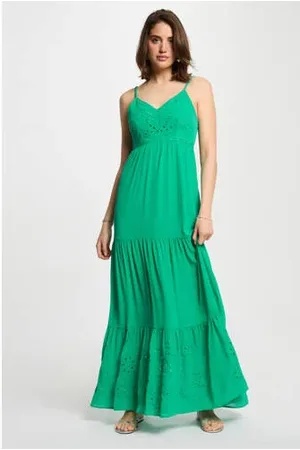 Morgan Maxi jurk broderie