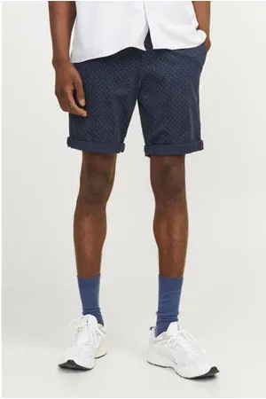 JACK & JONES PANTS STUDIO regular chino short JPSTBOWIE donkerblauw