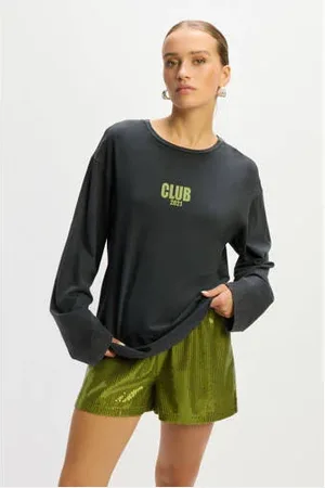 Refined Department Longsleeve antraciet