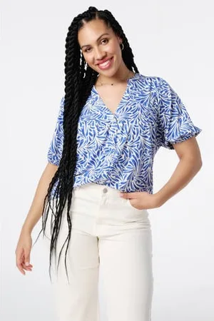 MS Mode Blouse blauw