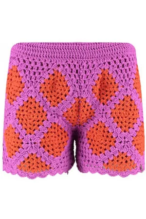 Harper & Yve Slim regular waist casual short paars