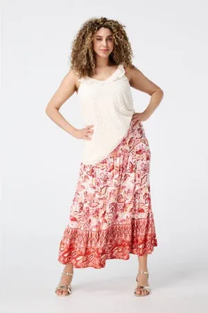 MS Mode Maxi rok rood