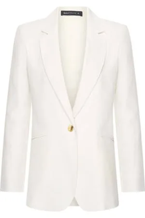 Expresso Linnen regular blazer