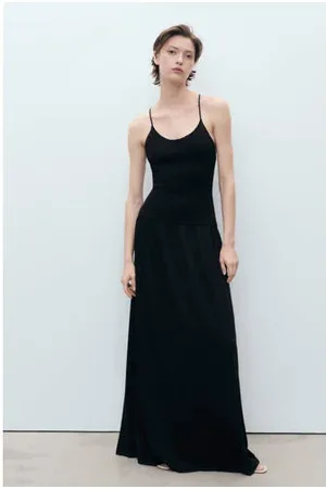 MANGO Maxi jurk fijn gebreid