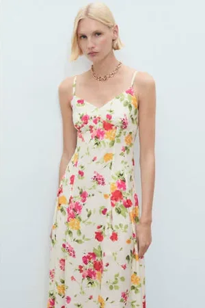 MANGO Zomerjurk ecru
